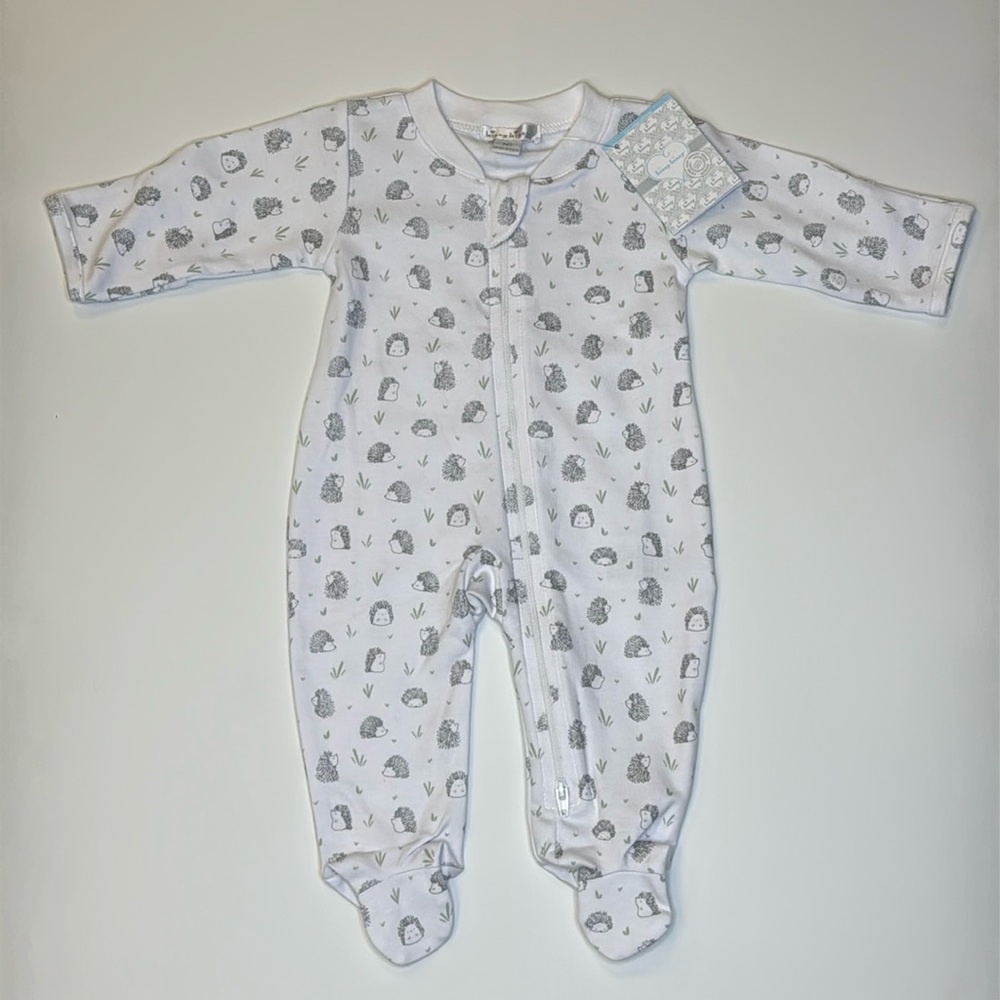 Kissy Kissy Baby Pajamas Long Sleeve Sleeper Zipper Footie Pjs Newborn Hedgehogs